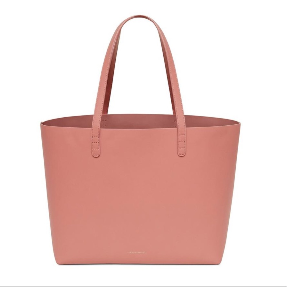 Mansur gavriel pink tote - size large